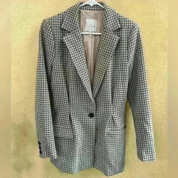 Joie “Martia C” Blazer In Camel Multi Check Size 2 New Without Tags! - Picture 10 of 12